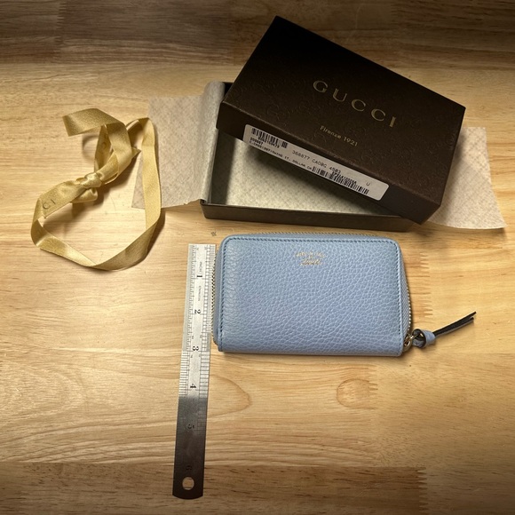 NWT GUCCI Swing Zipped Accordion Card Holder Wallet - Picture 9 of 10